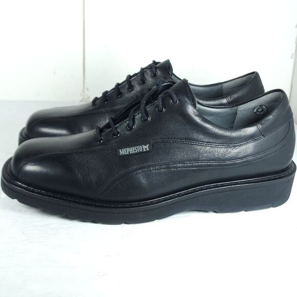 Mephisto Men\'s Air Realx Goodyear-Welt US10 Black Leather Comfort Oxford Shoes main image 14